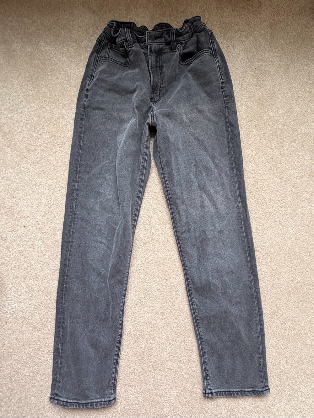 American Eagle Outfitters Women's Slim Straight Jeans - Faded Black